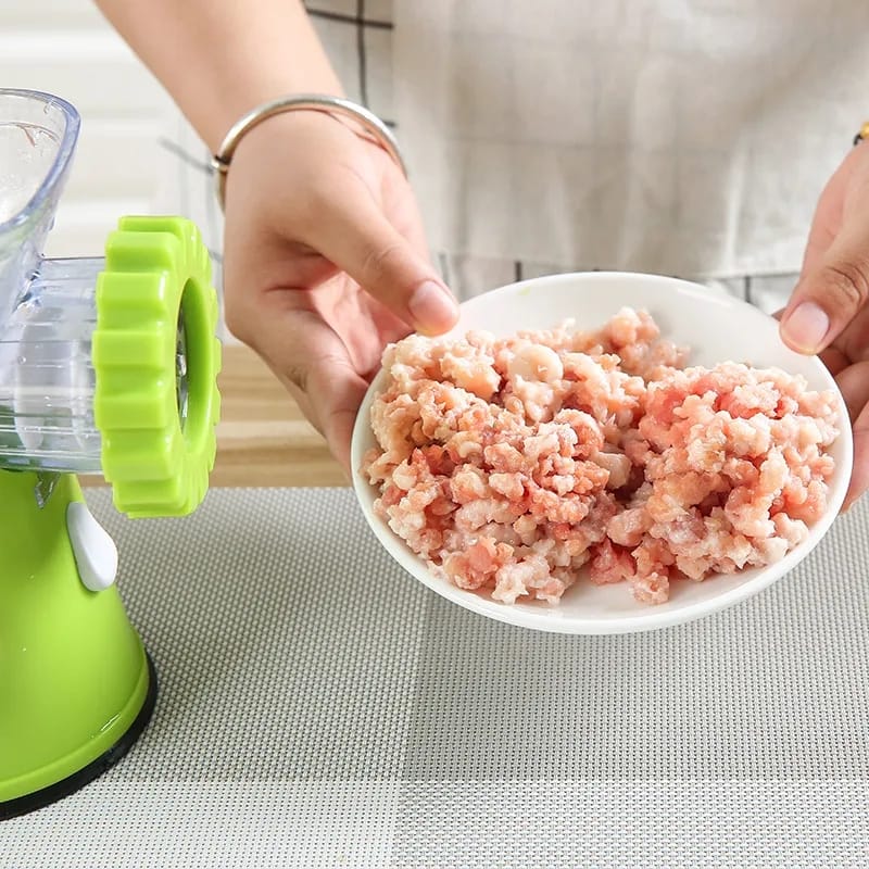 Manual Meat Mincer & Vegetable Cutter – 3 in 1 Kitchen Tool | Free Delivery