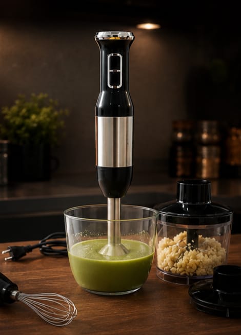 Silver Crest 4 in 1 Hand Blender – Electric Mixer, Chopper Free Delivery