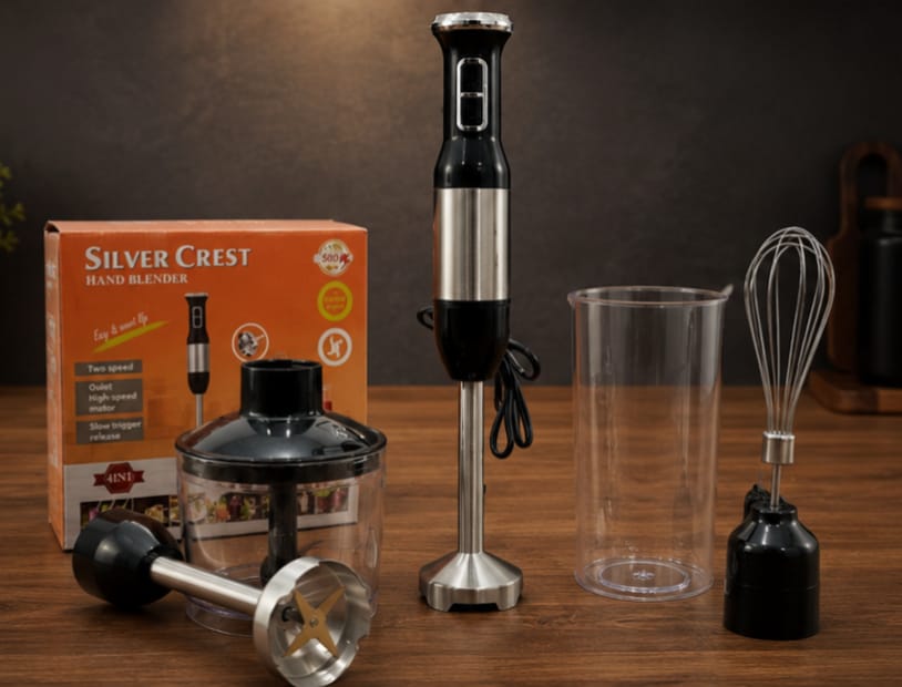 Silver Crest 4 in 1 Hand Blender – Electric Mixer, Chopper Free Delivery