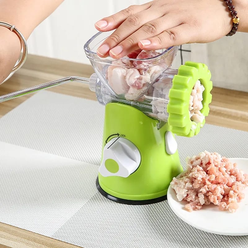 Manual Meat Mincer & Vegetable Cutter – 3 in 1 Kitchen Tool | Free Delivery